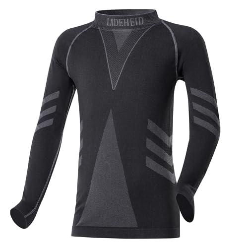 Ladeheid Maglia Termica Bambino e Bambina Manica Lunga LAGI007 (Nero/Grafite, 158-164)