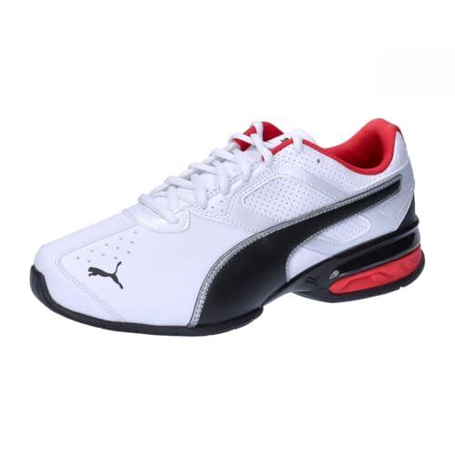 PUMA Men Tazon 6 FM Road Running Shoes, Puma White-Puma Black-Puma Silver, 46 EU