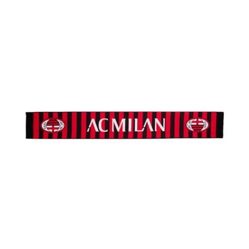 AC Milan Sciarpa Ufficiale, Acrilico, Prodotto Ufficiale, Strisce Rossonere