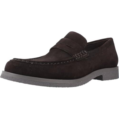 Geox Uomo Claudio C, Moccasin, caffè Scuro, 43 EU