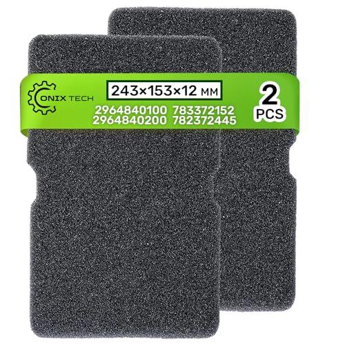 Spugna Filtro Asciugatrice in Dimensioni 243 x 153 x 12 mm - Set di 2 Pezzi - Codice Originale 782372445 782372152 per Smeg 2964840100 2964840200 per Beko per Arcelik - ONIX TECH