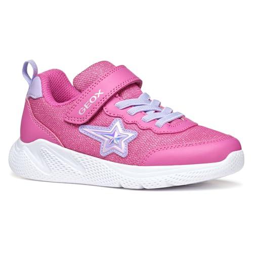 Geox J SPRINTYE Girl A, Scarpe da Ginnastica, Fuchsia/Lilac, 39 EU