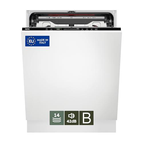 AEG Serie 7000 Lavastoviglie Da Incasso 60 cm FSK75747P GlassCare, 14 Coperti, Vassoio MaxiFlex, Tecnologia AirDry, Silenzio 42 (dB), Integrata Totale