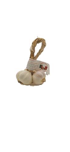 Aglio Rosso di Nubia, Sicilia | Raccolto a mano | Slow Food | Treccia da 3 teste
