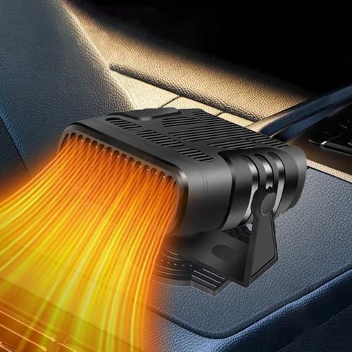 Riscaldatore Portatile per Auto 12V 2 in 1 Auto Riscaldamento Sbrinatore Parabrezza con Rotazione a 360 ° per la Rimozione Della Nebbia e del Congelamento del Parabrezza Automobilistico (Colore 2)
