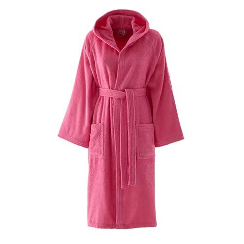 Bassetti Accappatoio Con Cappuccio, Ortensia, 100% Cotone, Taglia M, Adulto Uomo Donna Unisex, In Spugna Morbido Assorbente Resistente E Lavabile In Lavatrice