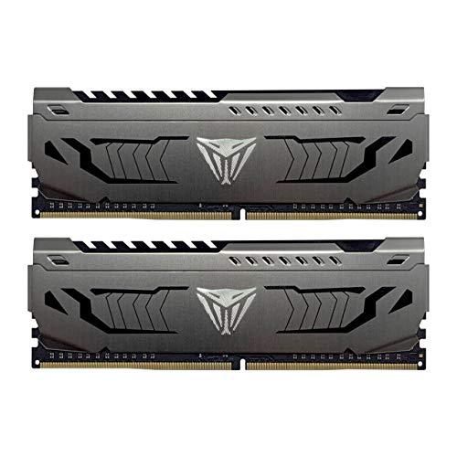 Patriot Viper Steel RAM DDR4 3200 Mhz 32GB (2x16GB) C16 Kit di Memoria Gaming XMP 2.0 Grigio