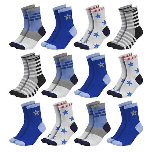 POPYS 12 Paia calze bambina - calze bambino - calzini bambino - calzini bambina - calzini corti bambina (27-32, Multicolore bambino 2)