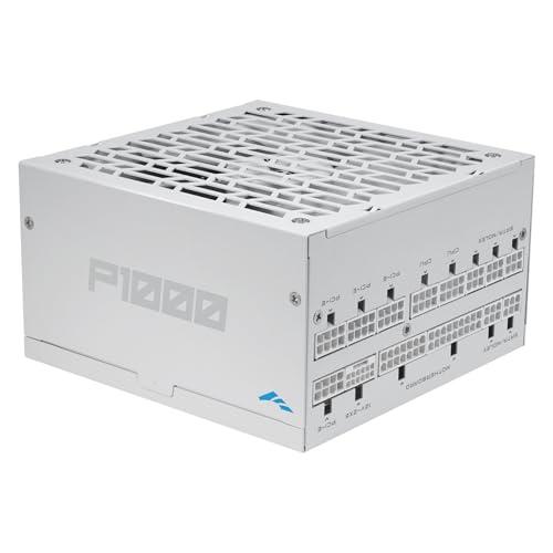 SAMA P1000 Alimentatore Completamente Modulare – 1000W 80 Plus Platinum, Compatibile con ATX 3.1 e PCIe 5.1 | Connettore 12V-2x6 per NVIDIA RTX 50/40, Ventola FDB Silenziosa – BIANCO