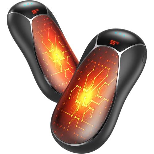 Scaldamani Ricaricabile Elettrici 8000mAh, Riscaldatore USB con 3 Livelli di Calore, Scaldamani Elettrico Portatile per Uomini e Donne Adatto a Golf, Caccia, Campeggio
