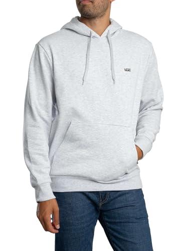 Vans Uomo Felpa con Cappuccio E Logo sul Petto Sinistro, Light Grey Heather, M