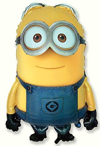 Ballonim® Minion Dave Ballon -XXL - Palloncino gigante, circa 86 cm, in pellicola, decorazione per feste di compleanno