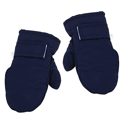 Guanti Termici Bambino, Guanti Bambino Termici 2/3/4 Anni, Guanti Cotone Invernali Bambini Impermeabili, Muffole Neonato Antigraffio, Guanti Neonato per Attività Outdoor Bambini Bambine (S, Blu)