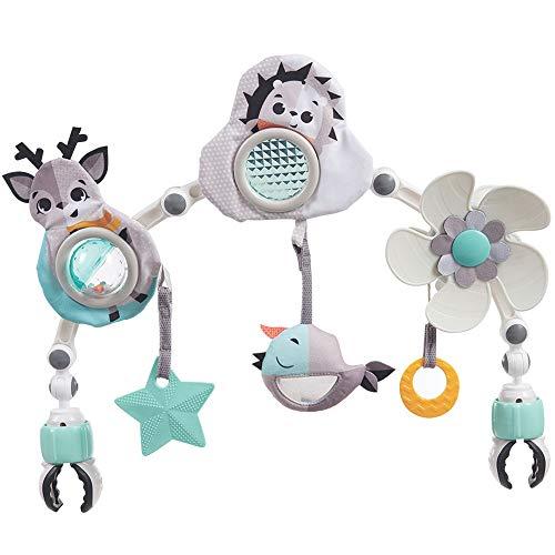 Tiny Love Sunny Stroll Black & White Arco Gioco Passeggino, Culla, Ovetto, con Clip Aggancio Universale, Gioco Educativo, 0+ Mesi, Collezione Magical Tales