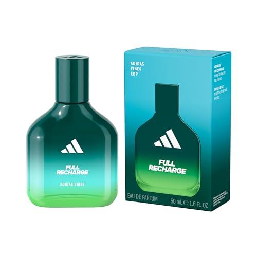 adidas Vibes Full Recharge Eau de Parfum, Per tutti, Tonificante e Rinvigorente, Profumo a lunga durata, Foglia di Cedro e Salvia Sclarea 50 ml