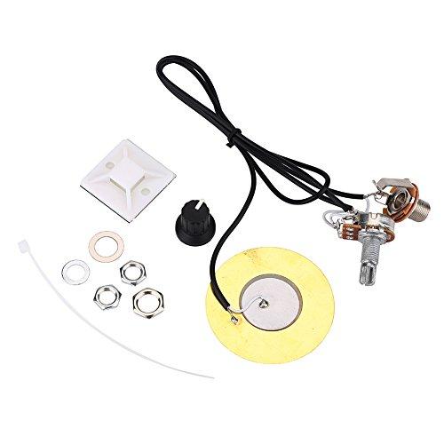 Pickup Piezo 50mm Sensibile Trasduttore Metallo Pickup per Chitarra Mandolino Scatola di Sigari Chitarra Violino Ukulele Banjo