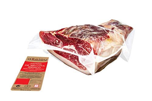 aBeiou. 1KG PROSCIUTTO IBERICO ALIMENTATO CON GHIANDE DISOSSATO Sottovuoto Pata Negra. Stagionato +36 mesi a Guijuelo Spagna Certificato di Garanzia Hycer. Jamon Spagnolo.