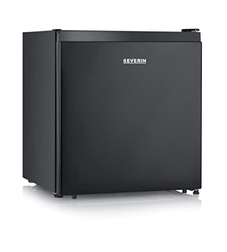 SEVERIN Mini Frigo Nero, 45 Litri, Scomparto Freddo 5L, Silenzioso (39 dB), Classe E, Porta Reversibile, Ripiano Removibile, Cavo Lungo 171cm, 44,5 x 46,8 x 50,0 cm - KB 8879