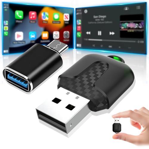 Wootootoo Adaptador CarPlay Wireless Adapter,2025 Upgrade Plug and Play La nueva versión es rápida y estable,Adattatore Compatibile con poi e iOS 10+ e Auto con CarPlay