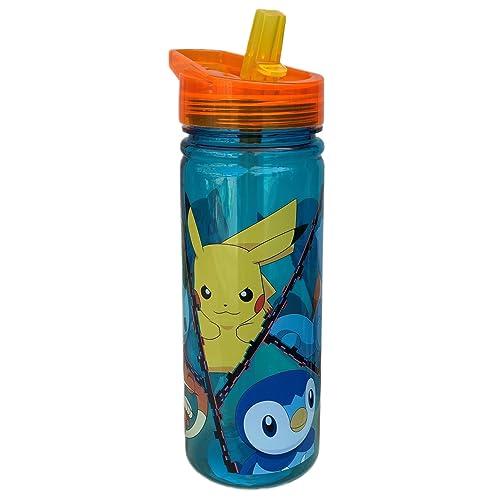 CARTOON Borraccia in tritan Pikachu Pokémon ecozen con beccuccio ripiegabile bottiglia per bambini 580 ml BPA Free