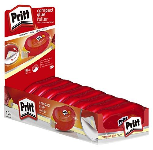 Pritt Roller - Adesivo rimovibile, adesione e preciso, comodo, 8 pezzi 8,4 mm x 10 m