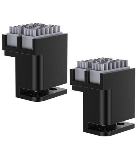 BIQU Set di 2 spazzole per panda per stampanti 3D Bambu-Lab P1S/P1P/X1C/X1E, doppie testine in silicone, plug in play