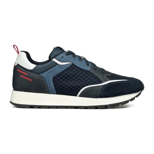 Geox U Partenio A, Scarpe da Ginnastica Uomo, Navy Avio, 44 EU