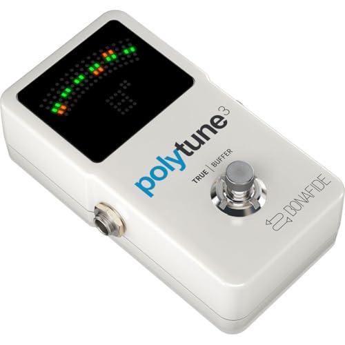 TC Electronic POLYTUNE 3 Accordatore polifonico compatto con modalità di sintonizzazione multiple e BUFFER BONAFIDE integrato