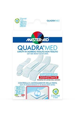 Master Aid Quadra Med Strip 40 Pezzi, 5 Formati - 1 Prodotto