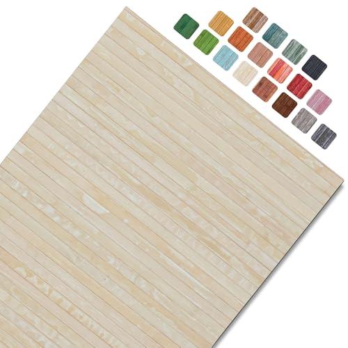 CosìCasa Tappeto Bamboo Cucina Antiscivolo – Passatoia Cucina Idrorepellente, Facile da Pulire | Tappeto Cucina Antiscivolo Lavabile al Metro – Tappeto Bambu (Panna, 50 x 180 cm)