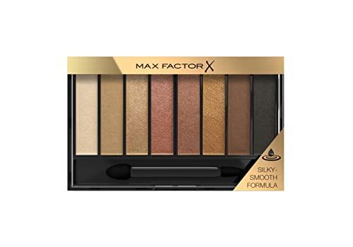 Max Factor Masterpiece Nude Palette, 8 Ombretti dal Colore Intenso, Formula Cremosa Sfumabile, 3 Finish, Tonalità Golden Nudes