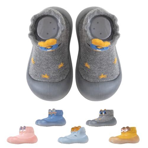 Scarpe Calzino per Bambini Scarpe Antiscivolo per Primi Passi Calzini Bambino con Suola Ispessita Pantofole Bambino Unisex Scarpe Bambino con Cartone Animato
