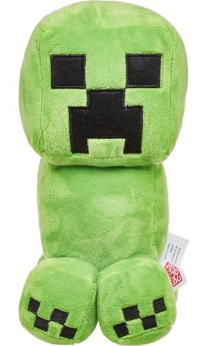 Mattel Minecraft- Basic Plush Personaggio Creeper, Giocattolo per Bambini 3+Anni, HBN40