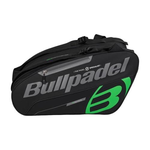 BULLPADEL - Portamonete da tour bianco, con dettagli in verde, con tasche per pale, scomparto per vestiti o materiale e tasche ausiliarie, maniglie imbottite e a mano per il trasporto, grande capacità