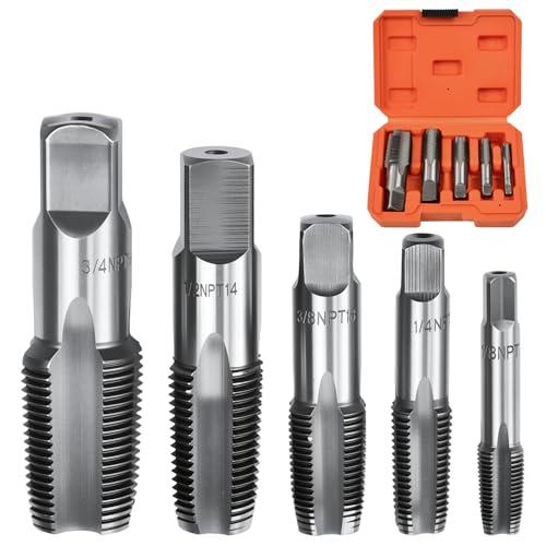 Zithgen Set di Maschi a Tubo NPT 5 Pz, 1/8