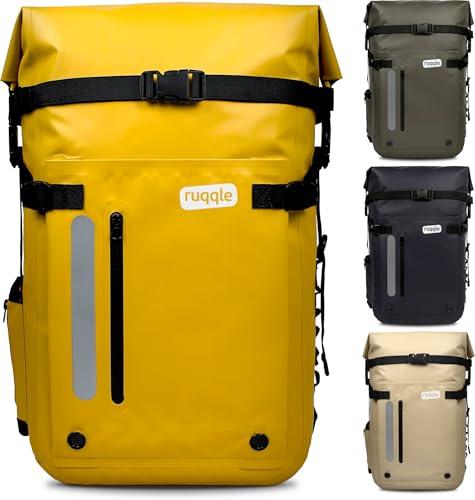 Ruqqle Zaino Impermeabile Multiuso, Waterproof Dry Bag 20/30/45L, con 3 Tasche Esterne, Borsa Impermeabile Comodo ideale per Viaggi Spiaggia Mare Barca Canoa Kayak Moto Trekking Campeggio Pesca