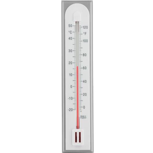 Termometro per ambienti accurato da utilizzare come termometro a temperatura ambiente in casa, ufficio, giardino o serra, facilmente fissato al muro per interni ed esterni