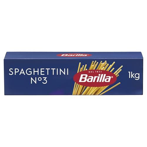 Barilla Pasta Spaghettini N.3, Pasta Lunga di Semola di Grano Duro, I Classici - 1 kg