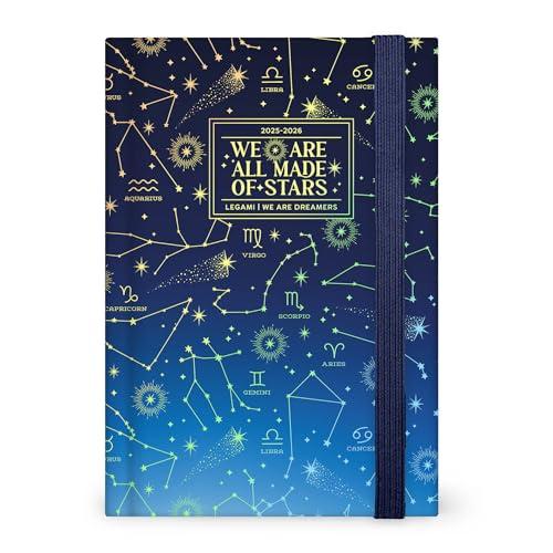 Legami - Agenda Giornaliera Fotografica 2025-2026, Stars, 16 Mesi Medium, Diario da Settembre 2025 a Dicembre 2026, Chiusura con Elastico, Carta Certificata FSC, 12 x 18 cm