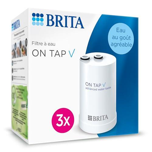 BRITA Confezione di 3 filtri per acqua on Tap V (= 4 mesi di filtrazione) - per un'acqua filtrata dal gusto piacevole all'istante, direttamente dal rubinetto della cucina.
