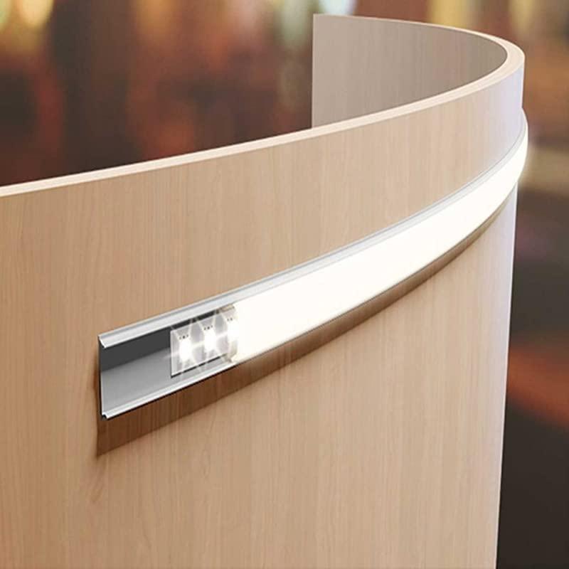 3 pezzi da 2mt Profilo in alluminio flessibile 2 mt barra opaco curvabile per strisce strip led (totale 6mt)