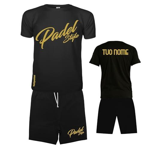 Vestipassioni Completo Padel Personalizzabile Traspirante - Maglia e Pantaloncini Uomo - Made in Italy