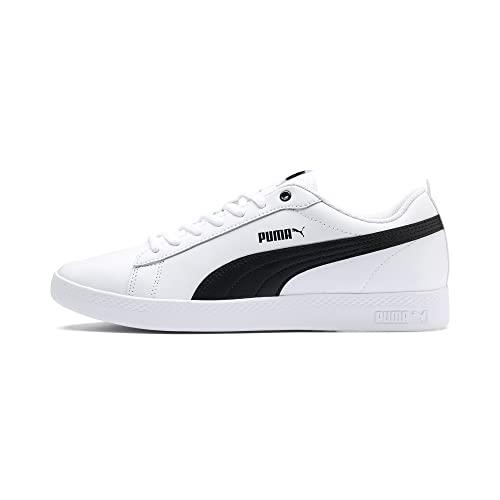 PUMA Smash Wns V2 L, Sneaker Donna, Bianco (White Black), 37 EU