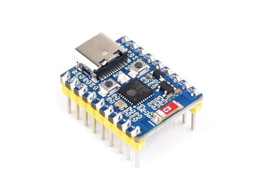 Waveshare ESP32-C6 Mini Development Board(with Pre-soldered Header), Based On ESP32-C6FH4, Dual Processors, 160MHz Running Frequency, 2.4GHz WiFi 6 & BT5, ESP32 Development Board