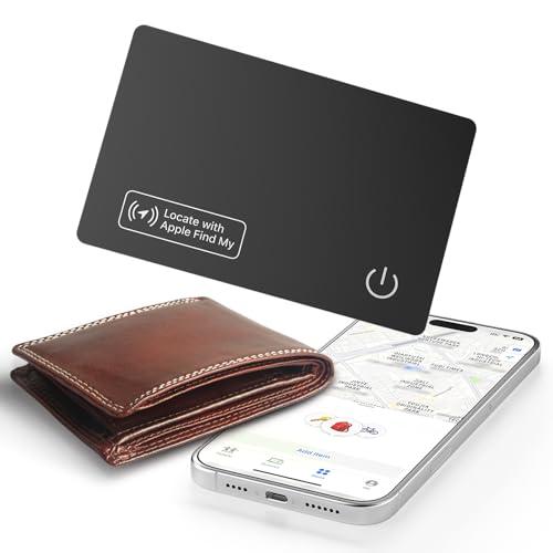 JTD Airtag Card Wallet Tracker,Trova Portafoglio Ricaricabile, IP67 Impermeabile, Compatibile con Apple Dov'è (Solo iOS), Localizzatore di Oggetti per Etichette Bagagli (1)