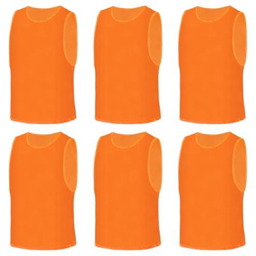 AUYAO Pettorine da Allenamento, Pettorine per Allenamento a Squadre, Casacche Calcio Gilet da Allenamento, Scrimmage Formazione Gilet Sports Bibs, Mesh Scrimmage Gilet Traspirante-Adulto