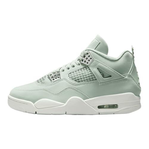 Nike Air Jordan 4 Retro Donne Scarpe, Schiuma mare/Argento metallizzato/Vela, 43 EU