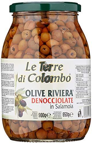Le Terre di Colombo - Olive Riviera Denocciolate - in Salamoia - 900 g