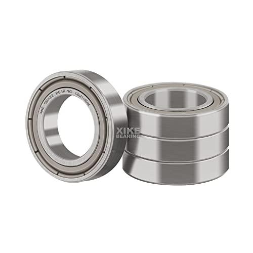 XiKe 6801ZZ Cuscinetti a Sfera a Doppia Tenuta 12x21x5mm Acciaio Cromato e Pre-Lubrificati, 6801Z Cuscinetti a sfere a gola profonda, 4 Pezzi.