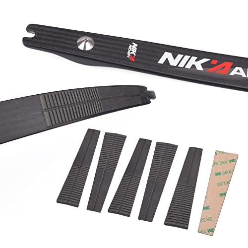 NIKA ARCHERY 4 paia di tiro con l'arco Arto Silenziatore Arco Ricurvo Ammortizzatore Arti Smorzatore Corda Groove Stabilizzatore Accessori Eva